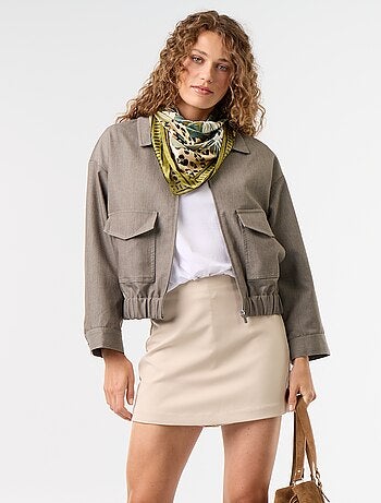 Jupe short à taille haute