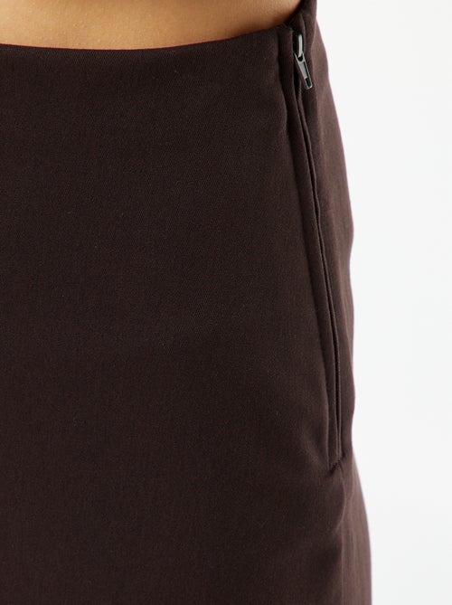 Jupe short à taille haute - Kiabi