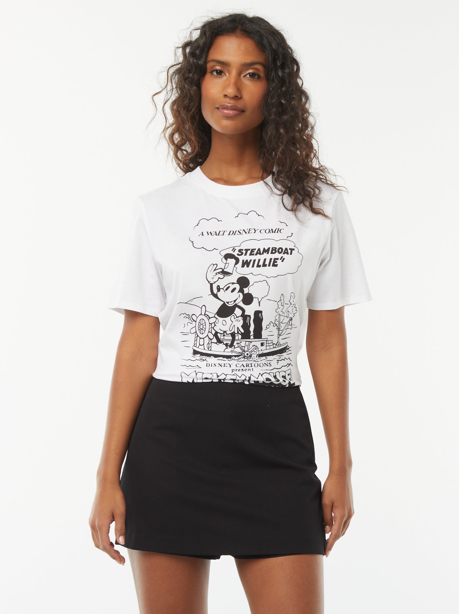 Jupe short à taille haute