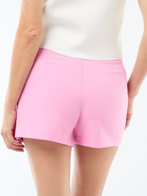 Jupe short à taille haute - Kiabi