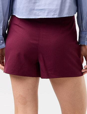 Jupe short à taille haute