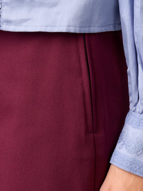 Jupe short à taille haute - Kiabi