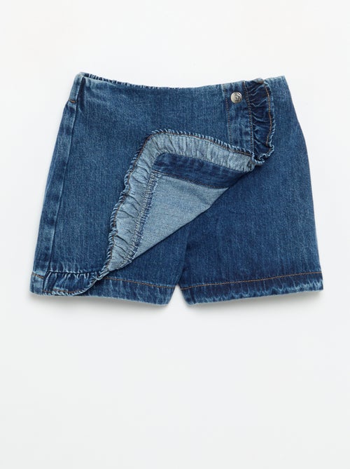 Jupe short en denim - Kiabi