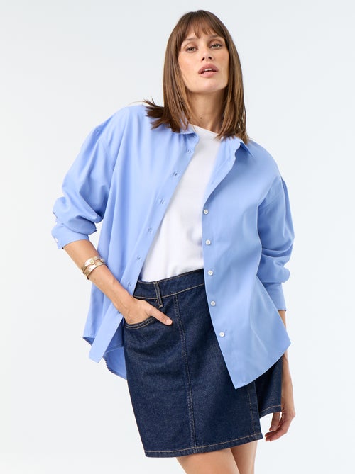 Jupe short en denim brut - Kiabi