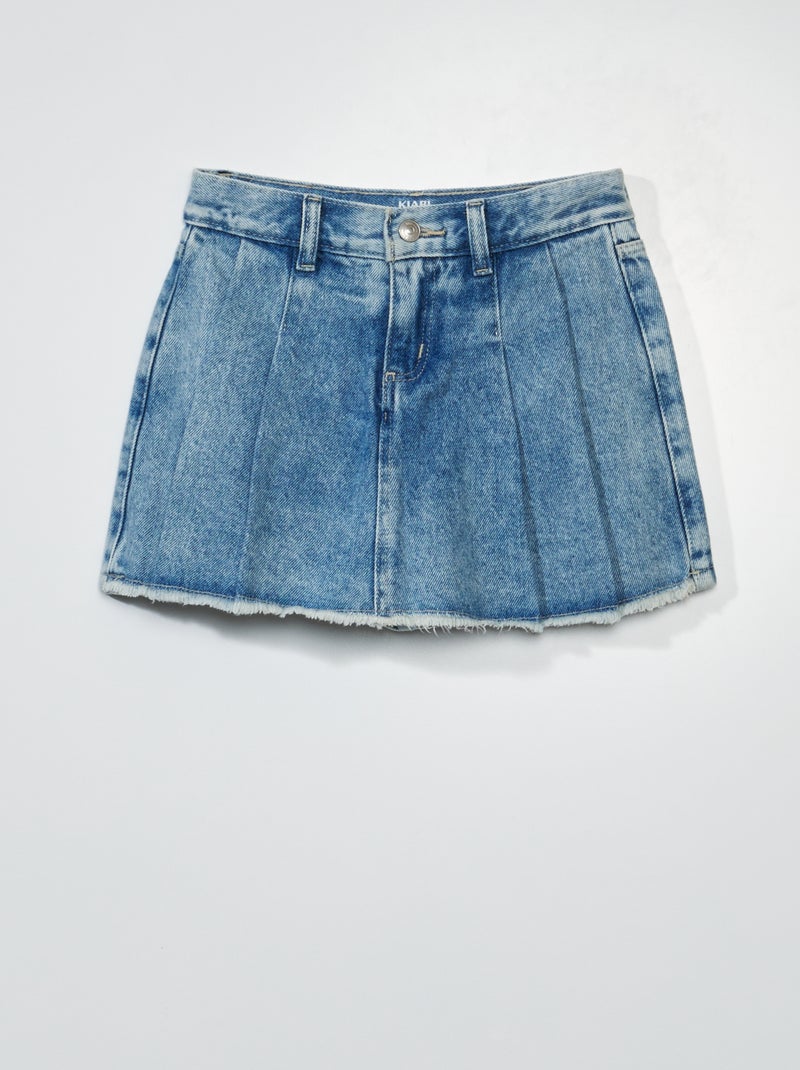 Jupe short en jean BLEU - Kiabi