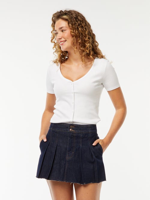 Jupe short en jean - Kiabi