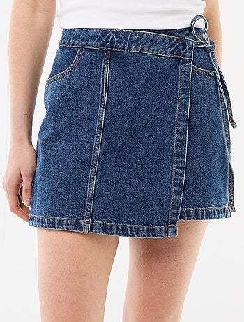Jupe short en jean