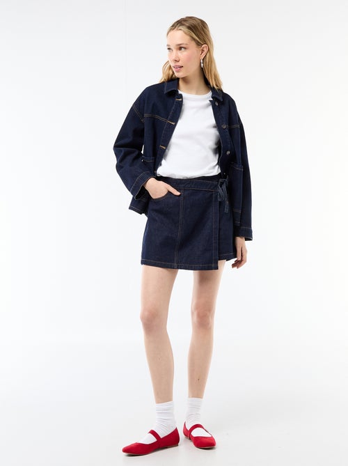 Jupe short en jean - Kiabi
