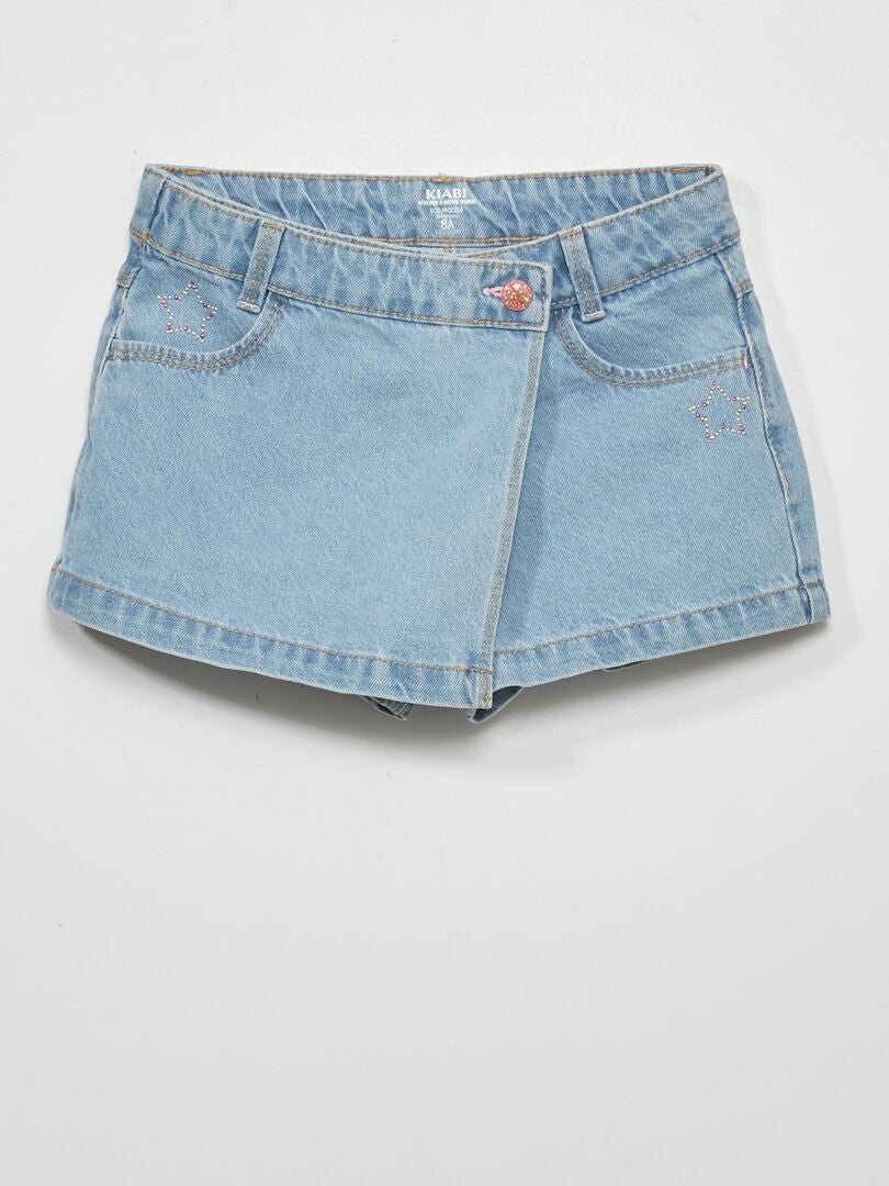 Jupe Short En Jean Bleu Kiabi 12 00€