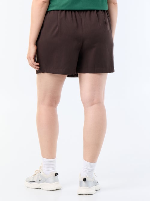 Jupe short en maille épaisse - Kiabi