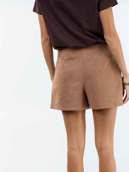 Jupe short en suédine - Kiabi