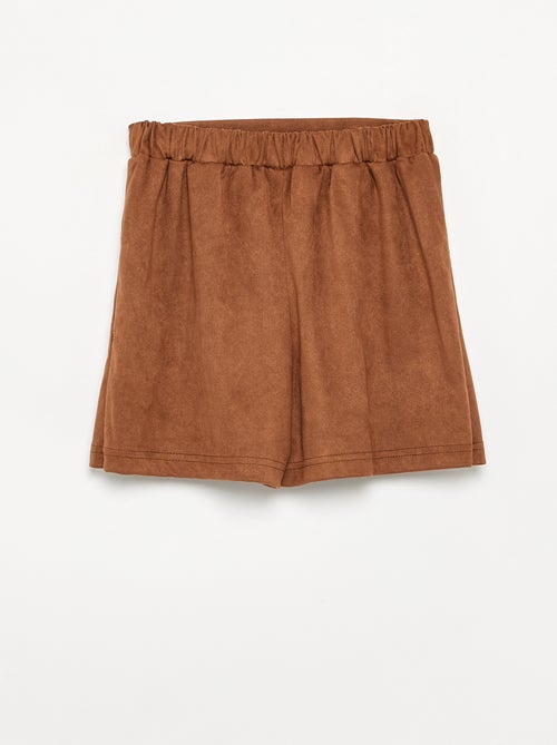 Jupe-short en suédine - Kiabi