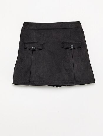 Jupe-short en suédine