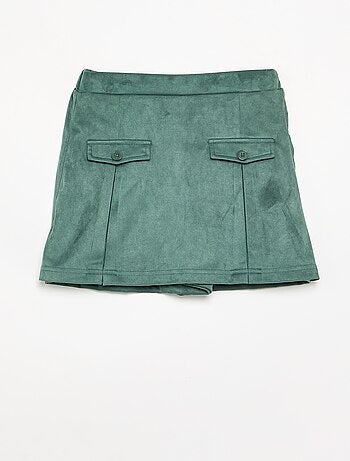 Jupe-short en suédine
