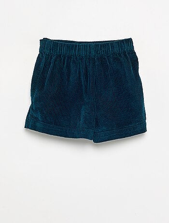 Jupe short en velours côtelé