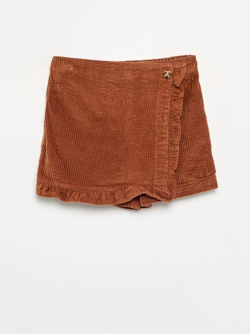 Jupe short en velours côtelé - Kiabi Jupe short en velours côtelé - Kiabi