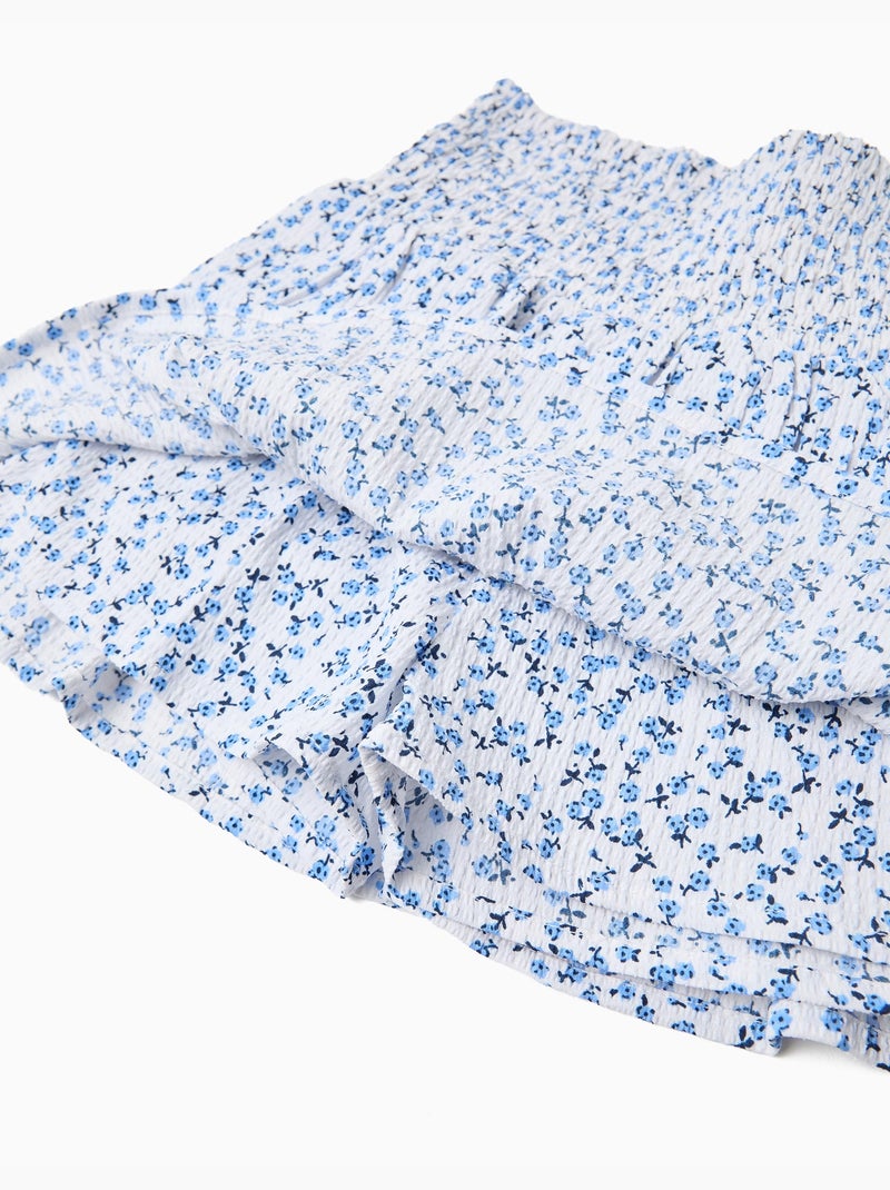 Jupe-short imprimé, mo fashion Bleu - Kiabi