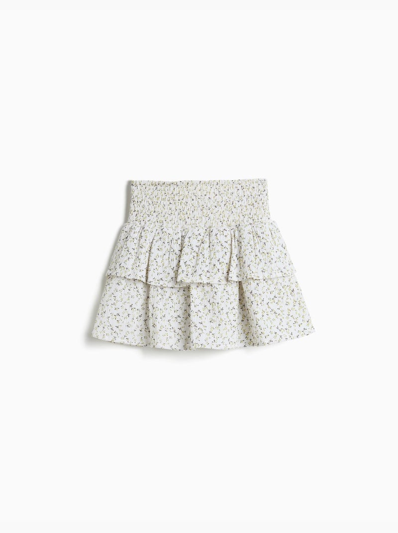 Jupe-short imprimé, mo fashion Jaune - Kiabi