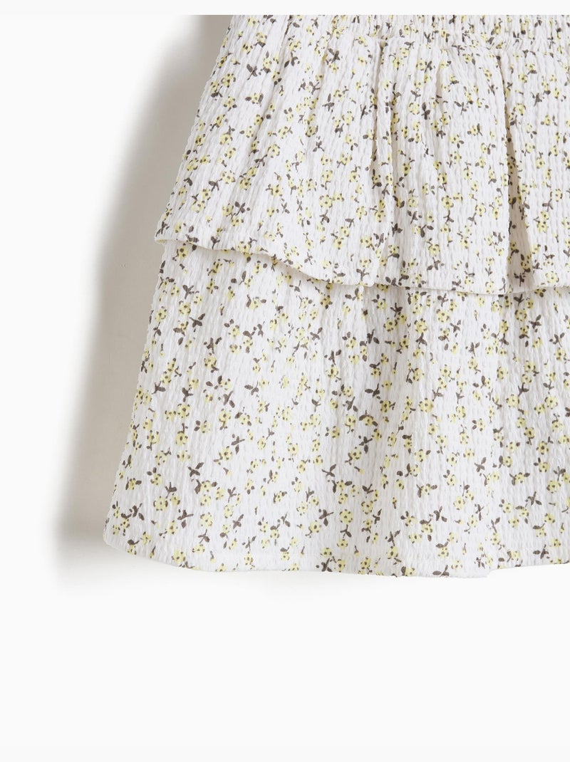 Jupe-short imprimé, mo fashion Jaune - Kiabi