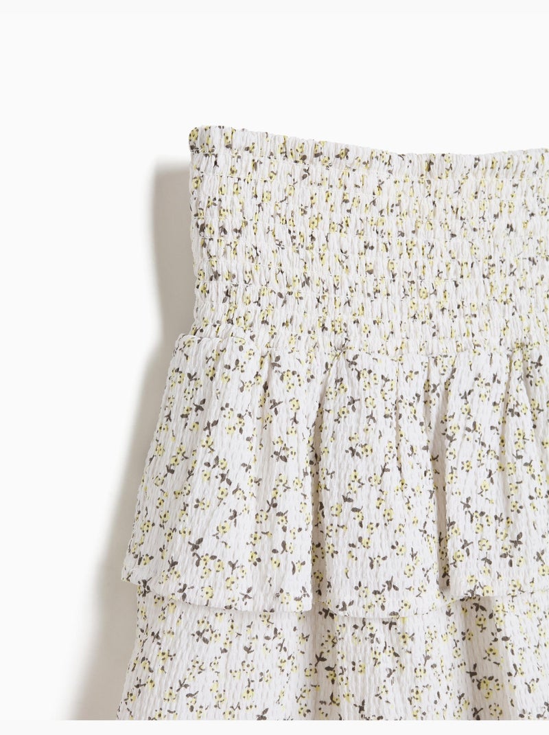 Jupe-short imprimé, mo fashion Jaune - Kiabi