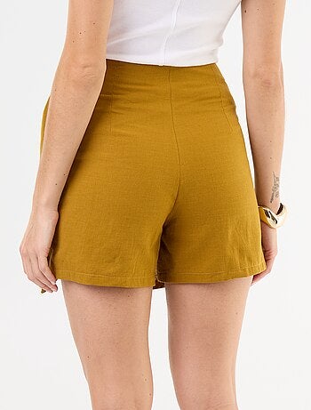 Jupe short léger avec ceinture à nouer