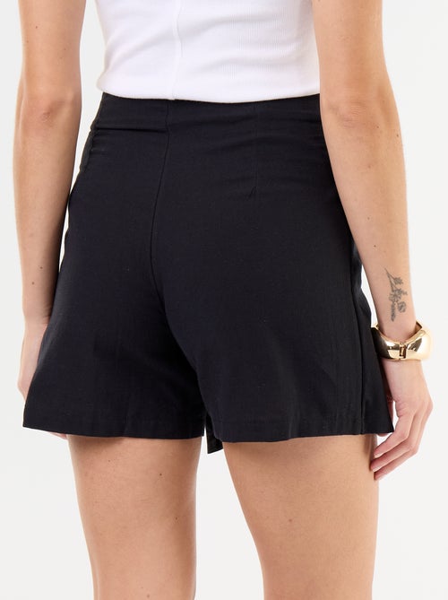 Jupe short léger avec ceinture à nouer - Kiabi Jupe short léger avec ceinture à nouer - Kiabi