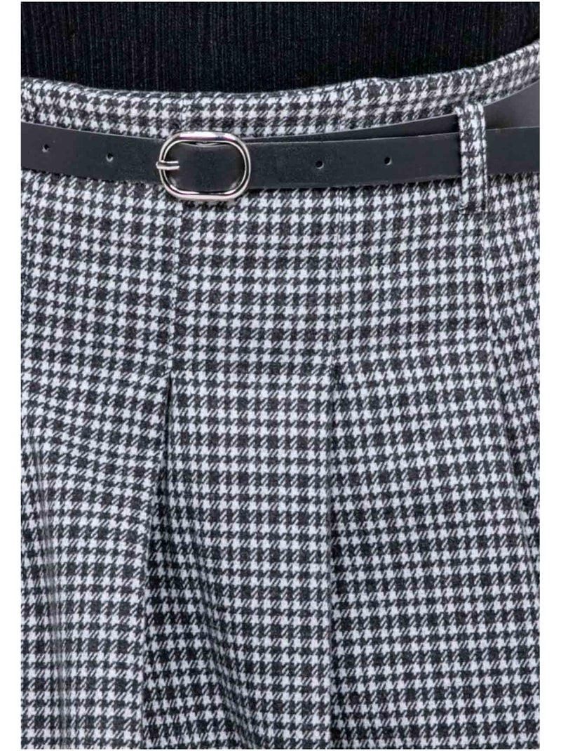 Jupe-short plissée à carreaux XOMELLE Marron - Kiabi