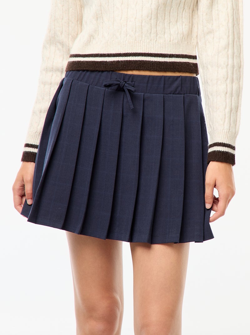 Jupe De Tennis Athleta Girl Plissée - Bleu Et Blanc - Taille 8-10 (M) - État Parfait