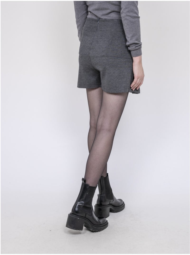 Jupe-short plissée XIAOMI Gris - Kiabi