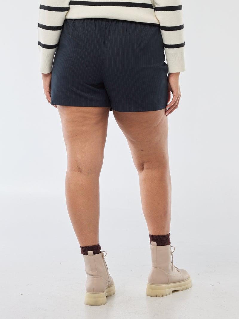Jupe short taille haute Bleu - Kiabi