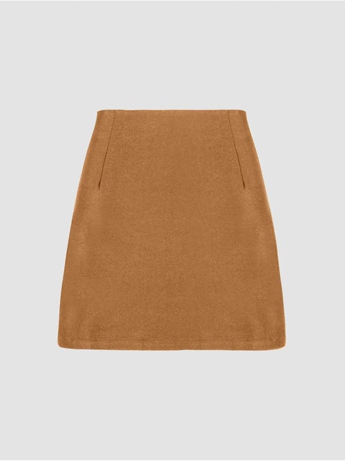 Jupe taille haute fendue sur le côté - Kiabi Jupe taille haute fendue sur le côté - Kiabi
