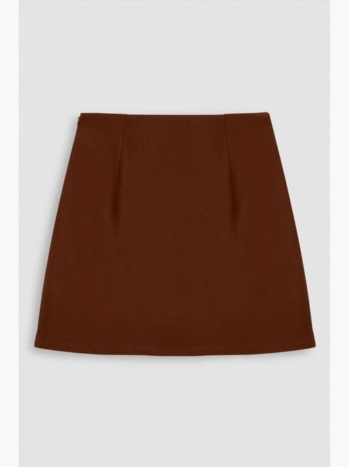 Jupe taille haute fendue sur le côté hiccup - Kiabi Jupe taille haute fendue sur le côté hiccup - Kiabi