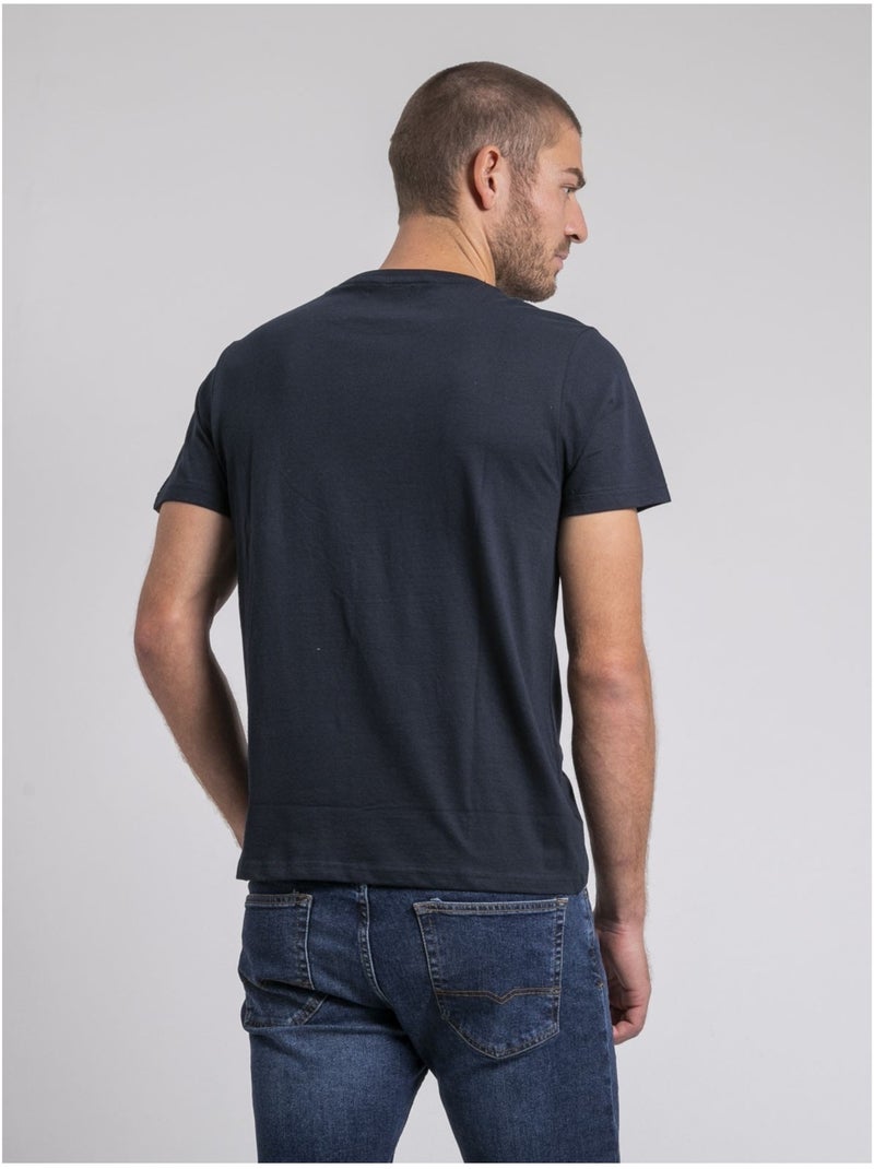 Jupilar t-shirt met ronde hals van puur katoen Marineblauw - Kiabi