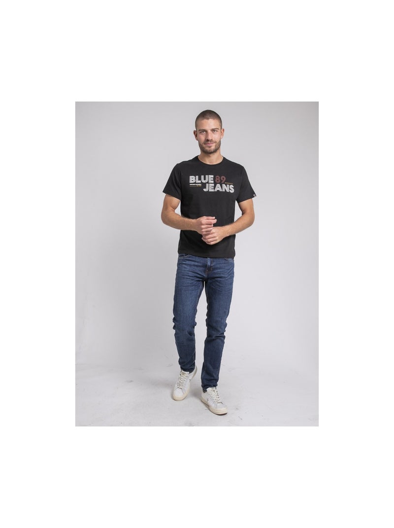 Jupilar t-shirt met ronde hals van puur katoen Zwart - Kiabi