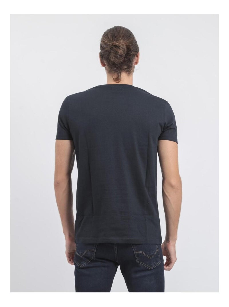 Jupitoli t-shirt met korte mouwen, ronde hals en gemaakt van puur katoen Marineblauw - Kiabi