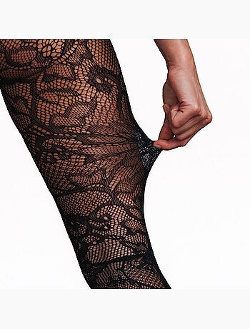 Jupon panty kant 40 denier zwart