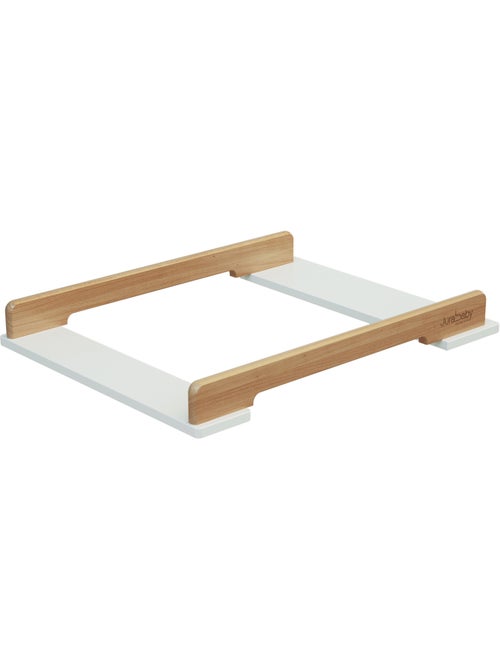 Jurababy - kira 50cm universele houten aankleedtafel voor babycommode - wit en gelakt beukenhout - Kiabi Jurababy - kira 50cm universele houten aankleedtafel voor babycommode - wit en gelakt beukenhout - Kiabi
