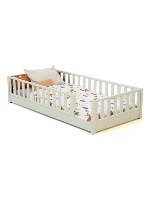 Jurababy - lit au sol enfant en bois sonho - 90x190 - Kiabi Jurababy - lit au sol enfant en bois sonho - 90x190 - Kiabi