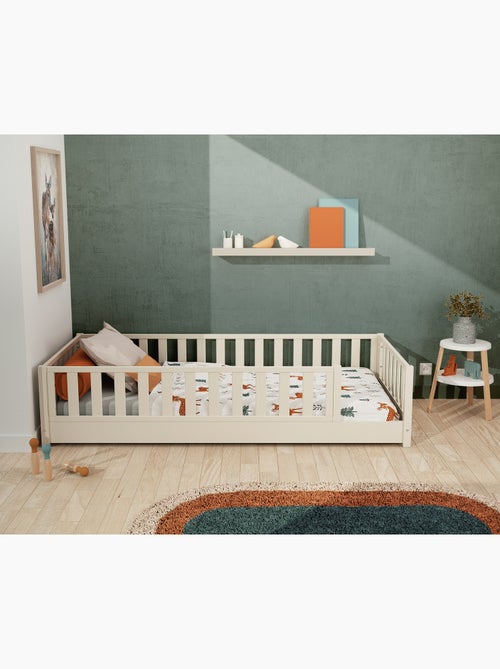 Jurababy - lit au sol enfant en bois sonho avec matelas - 90x190 - Kiabi Jurababy - lit au sol enfant en bois sonho avec matelas - 90x190 - Kiabi