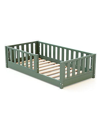 Jurababy - sonho mini kinderbed vloerbed van hout - 70x140 - poederroze