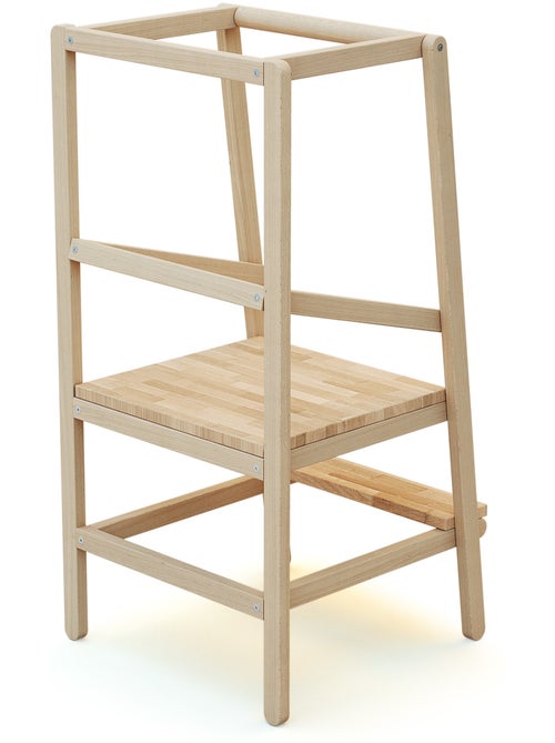 Jurababy - tour d'observation/apprentissage enfant en bois avec tableau ardoise vista - Kiabi