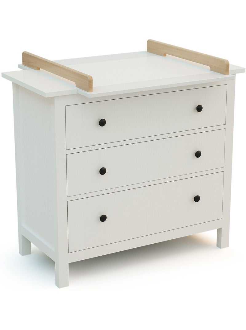 Jurababy -plan à langer universel 70 cm kira pour commode bébé Beige/Blanc - Kiabi