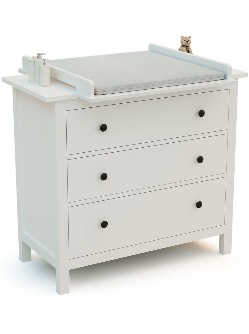 Jurababy -plan à langer universel 70 cm kira pour commode bébé Blanc - Kiabi