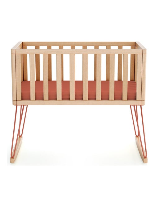 Jurababy schommelwieg only in hout beuken en terracotta 40 x 80 cm - Kiabi