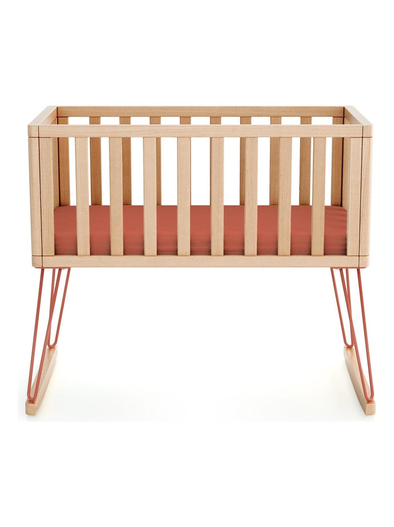 Jurababy schommelwieg only in hout beuken en terracotta 40 x 80 cm Bruin - Kiabi