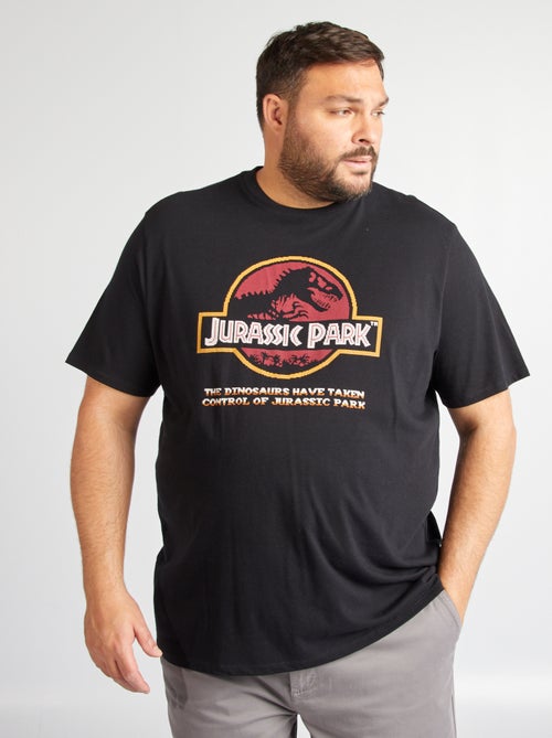 'Jurassic Park-T-shirt met pixel art-print - Kiabi