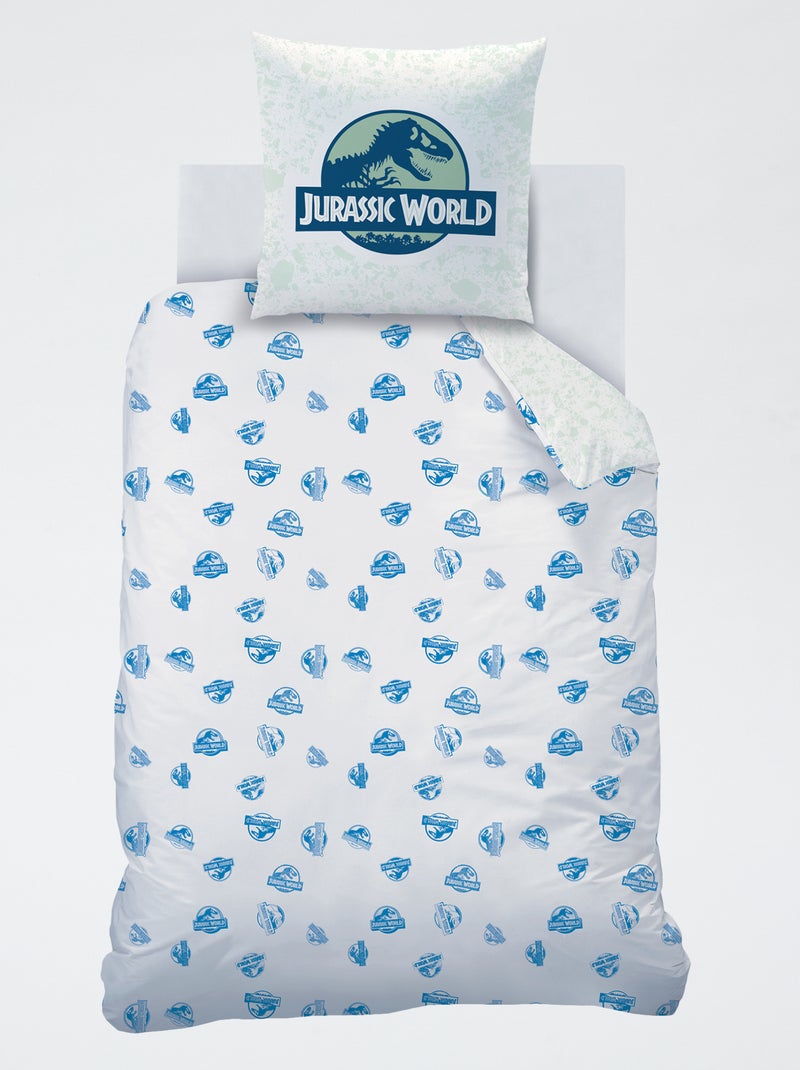 Jurassic World' dekbedovertrek - 1 persoons Groen - Kiabi