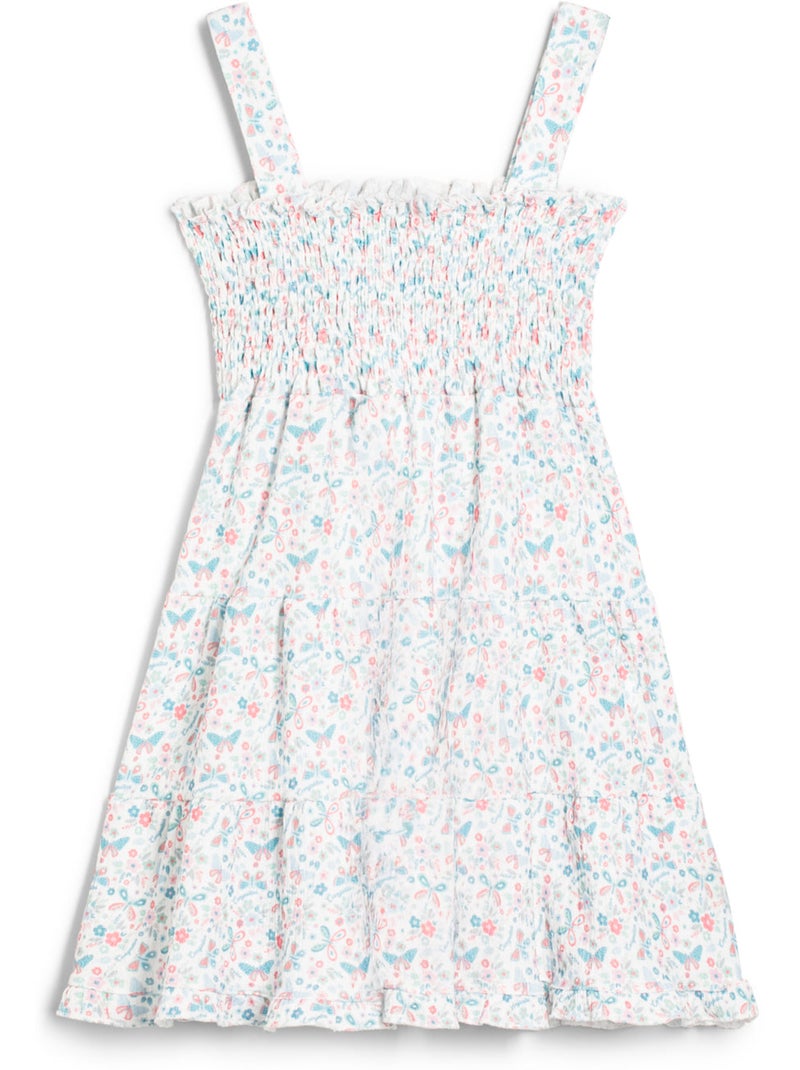 Jurk conguitos estampado mariposa Wit - Kiabi