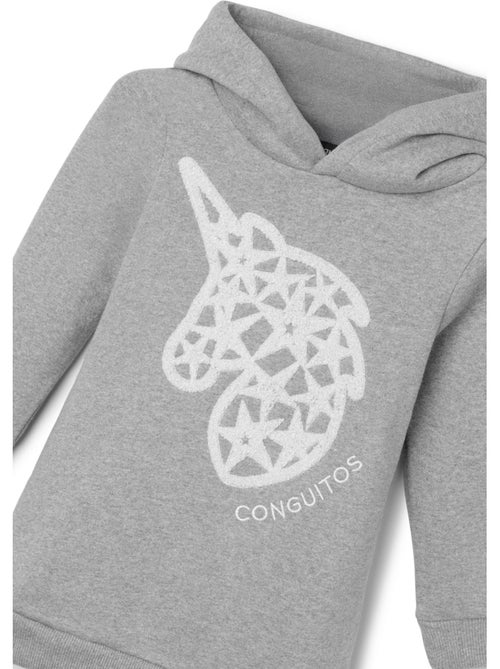 Jurk conguitos vestido sudadera con capucha - Kiabi