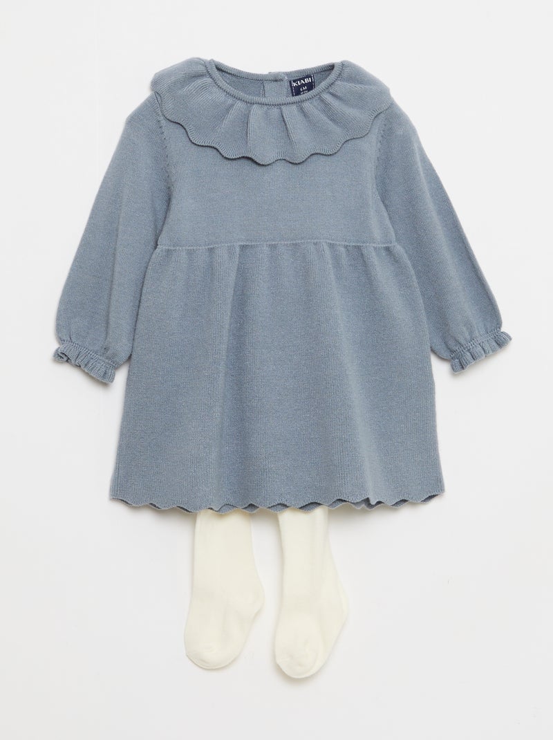 Jurk + maillotje Blauw - Kiabi